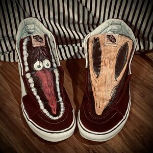 Custom Beetlejuice themed vans